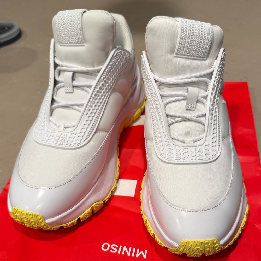 Marc Jacobs White and Yellow Sneakers